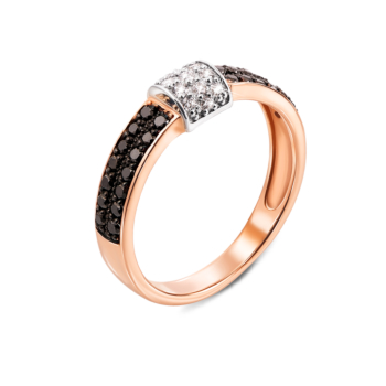 Золотое кольцо с бриллиантами. Артикул 53228/1.25ч