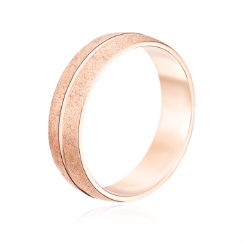 Обручальное кольцо с алмазной гранью. Артикул 10135