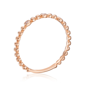 Золотое кольцо с бриллиантами. Артикул RR2577-05-R/01/8566