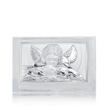 Серебряная икона «Ангелочки». Артикул 81288.3LUCR