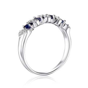 Серебряное кольцо с сапфиром. Артикул GRE2234-R/12/8353