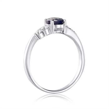 Серебряное кольцо с сапфиром. Артикул OR565-R/12/8376