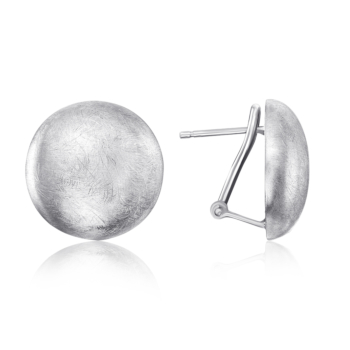 Срібні сережки без вставки. Артикул S-OR-03-063B/A/R-1-E/12
