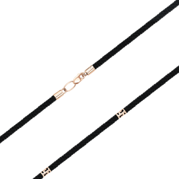 Синтетичний шнурок із золотою застібкою. Артикул 06157-55/01/0