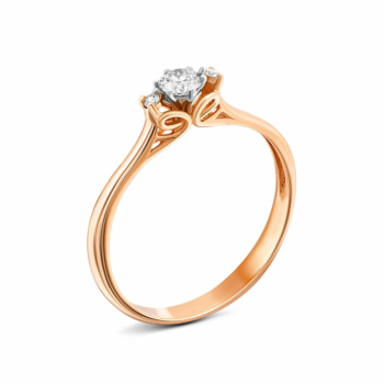 Золотое кольцо с бриллиантами. Артикул UG5КВ1241.00100н