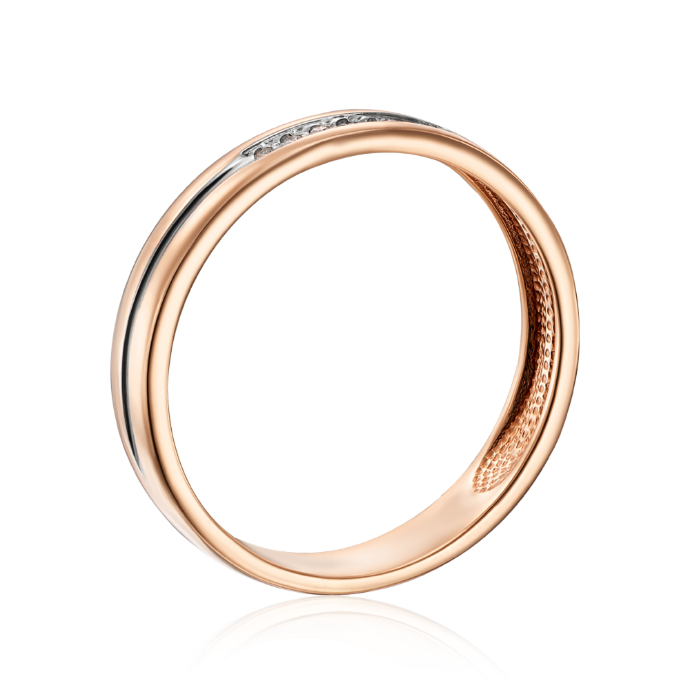 Обручальное кольцо с бриллиантами (100008/0.8S)