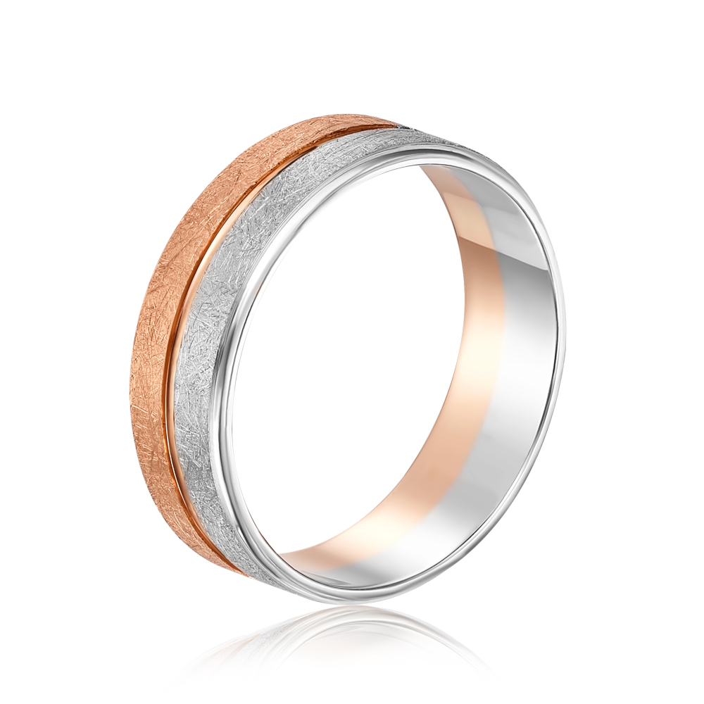 Обручальное кольцо с алмазной гранью. Артикул 10159