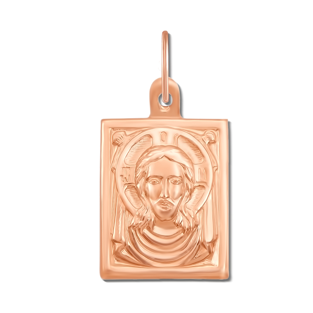 Золота підвіска-іконка "Ісус Христос". Артикул 30771
