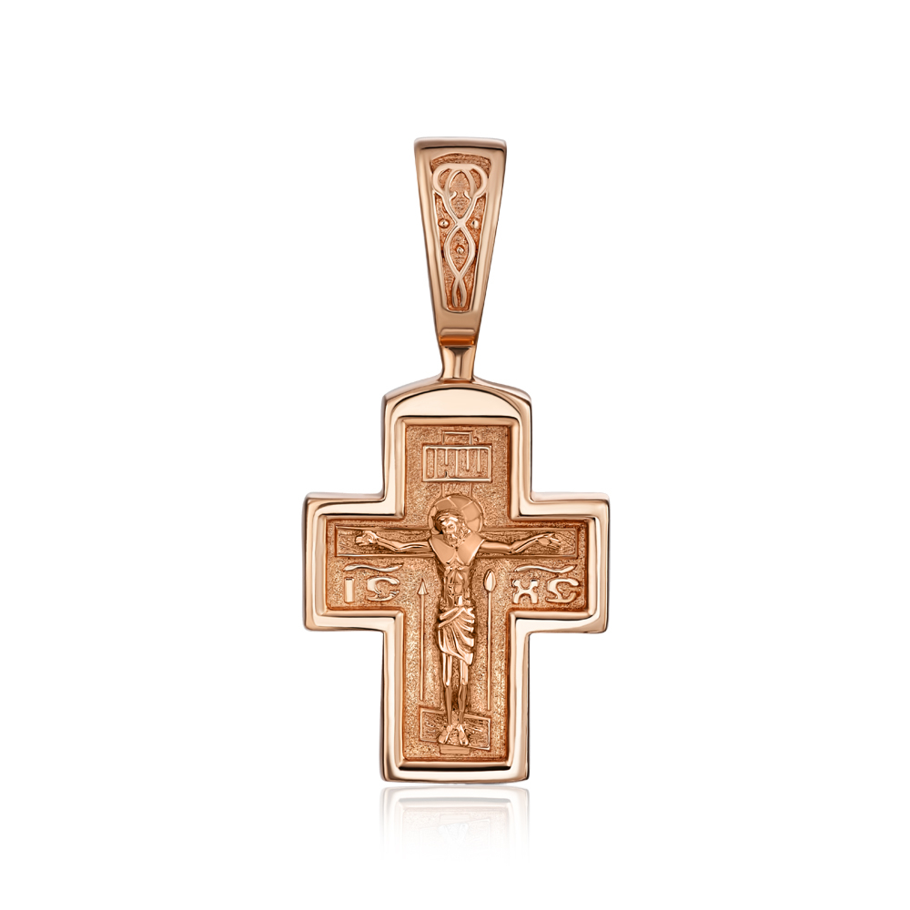 Золотой крестик. Распятие Христа. Артикул 31412