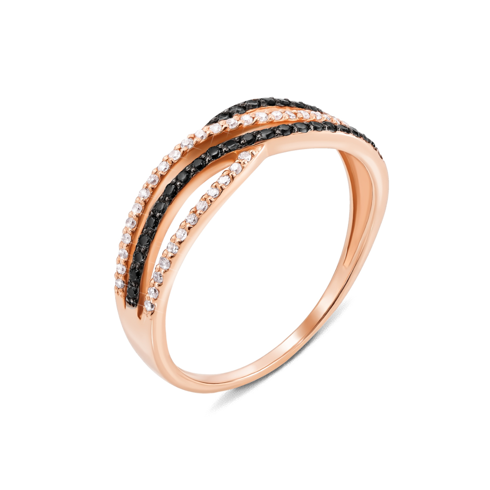 Золотое кольцо с бриллиантами. Артикул 53108/0.8S ч