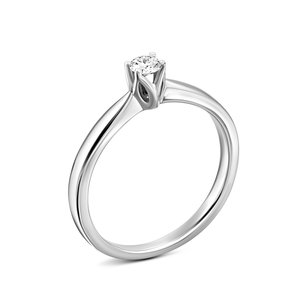 Золотое кольцо с бриллиантом. Артикул UG5F93Б.8