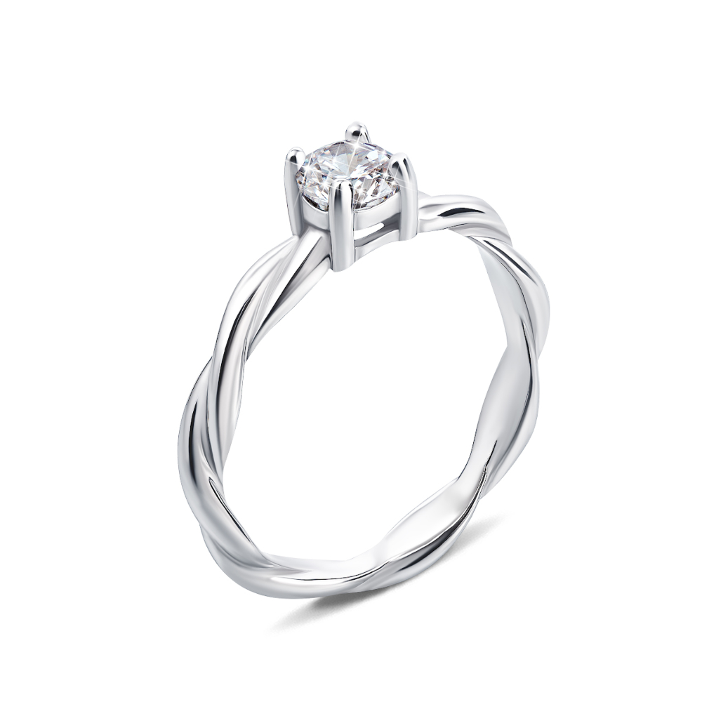Серебряное кольцо с фианитом (1RI57940-R)