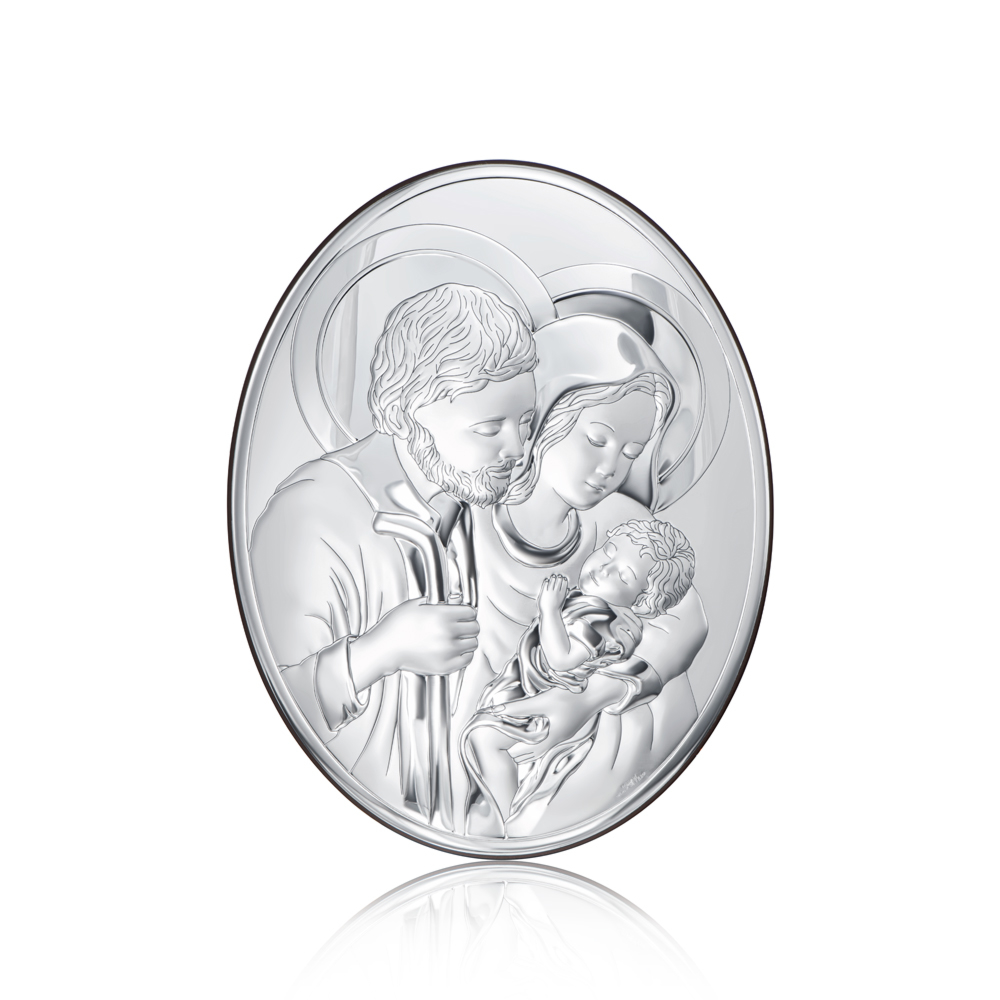 Серебряная икона «Св. Семейство Католическое». Артикул 82007.4L