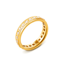 Обручальное кольцо с бриллиантами. Артикул 10002/2.25л