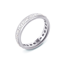 Обручальное кольцо с бриллиантами. Артикул 10002/2.25б