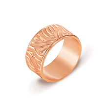 Обручальное кольцо с алмазной гранью. Артикул 10142