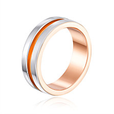Обручальное кольцо комбинированное. Артикул 10147