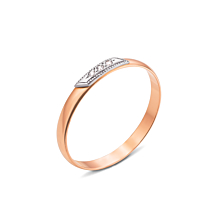 Обручальное кольцо с бриллиантами. Артикул 1020