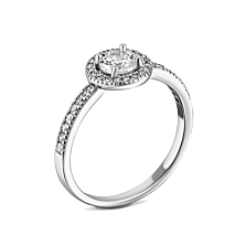 Серебряное кольцо с фианитами. Артикул UG510450