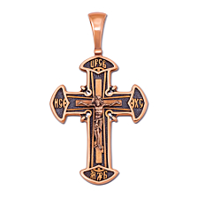 Золотий хрестик «Відродження». Артикул 11485-Ч