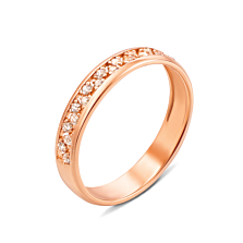 Золотое кольцо с фианитами. Артикул 12471 с