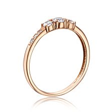 Золотое кольцо с фианитами. Артикул 11908/01/0/250 (11908)