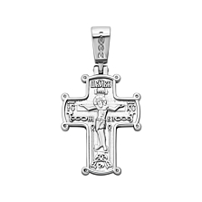 Срібний хрестик. Розп'яття Христове. Артикул UG52-0469.0.2