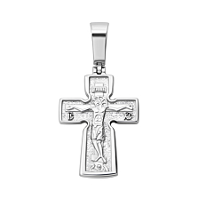 Срібний хрестик. Розп'яття Христове. Артикул UG52-0470.0.2