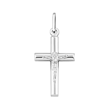 Срібний хрестик. Розп'яття Христове. Артикул UG52-6040.0.2