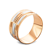 Обручальное кольцо комбинированное. Артикул UG52006