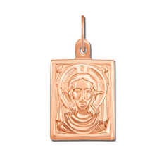 Золотая подвеска-иконка "Иисус Христос". Артикул 30771