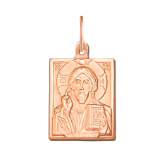 Золотая подвеска-икона «Иисус Христос». Артикул 30777