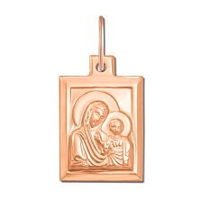 Золота підвіска «Казанська ікона Божої Матері». Артикул 30779