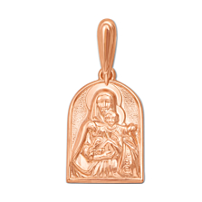 Золота підвіска-ікона Божої Матері «Смоленська». Артикул 30856