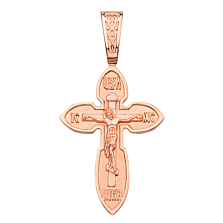 Золотой крестик. Распятие Христа. Артикул 31381