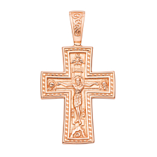 Золотий хрестик. Розп'яття Христа. Деісус. Георгій Побідоносець (31513)