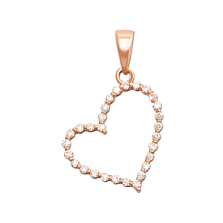 Золотая подвеска «Сердце» с бриллиантами. Артикул 51920/1.25