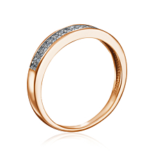 Золотое кольцо с бриллиантами. Артикул 52495/0.8S