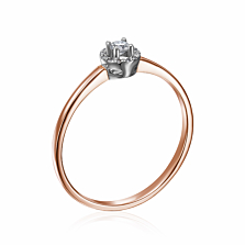Золотое кольцо с бриллиантами. Артикул 53085/2.5