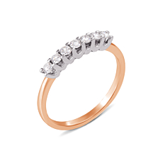 Золотое кольцо с бриллиантами. Артикул 53090/2