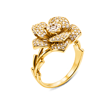 Золотое кольцо с бриллиантами. Артикул 53100/03/1/8021