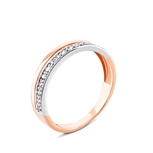 Золотое кольцо с фианитами. Артикул UG5700411