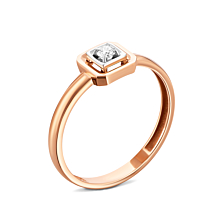 Золотое кольцо с бриллиантом. Артикул UG5880575
