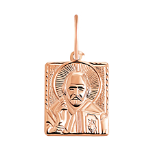 Золотая подвеска-иконка Св. Николай Чудотворец. Артикул UG5л032