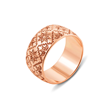 Обручальное кольцо с алмазной гранью. Артикул 10150/1