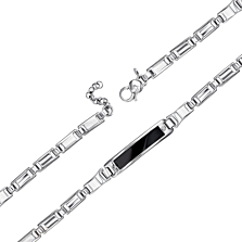 Срібний чоловічий браслет без вставки. Артикул BTHXU000101-B/12/1477