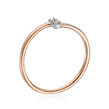 Золотое кольцо с бриллиантами. Артикул DNR0014-05-R/01/8566
