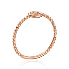 Золотое кольцо с бриллиантом. Артикул DNR0050-05-R/01/10882