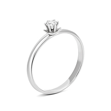 Золотое кольцо с бриллиантом. Артикул UG5F219Б