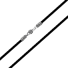 Ювелірний шнурок зі срібним замком.Артикул UG5471.30 ч